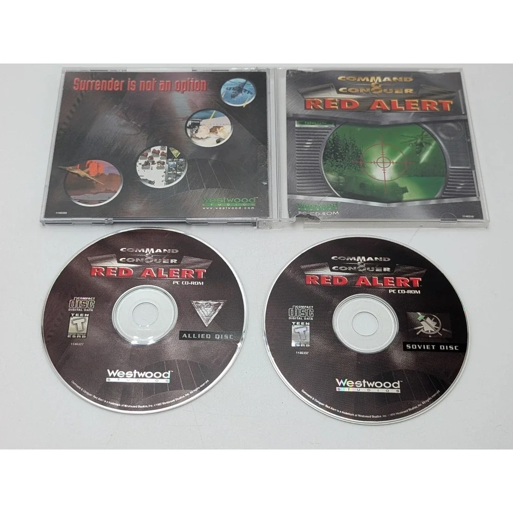 Command and Conquer RED ALERT (PC,‎ 1996) Vintage CD-ROM (Windows 95)